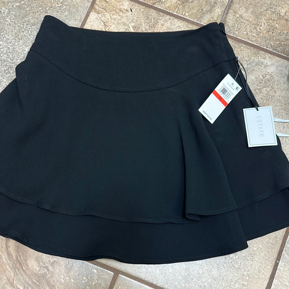 STATE Black Skater Mini Skirt for Work